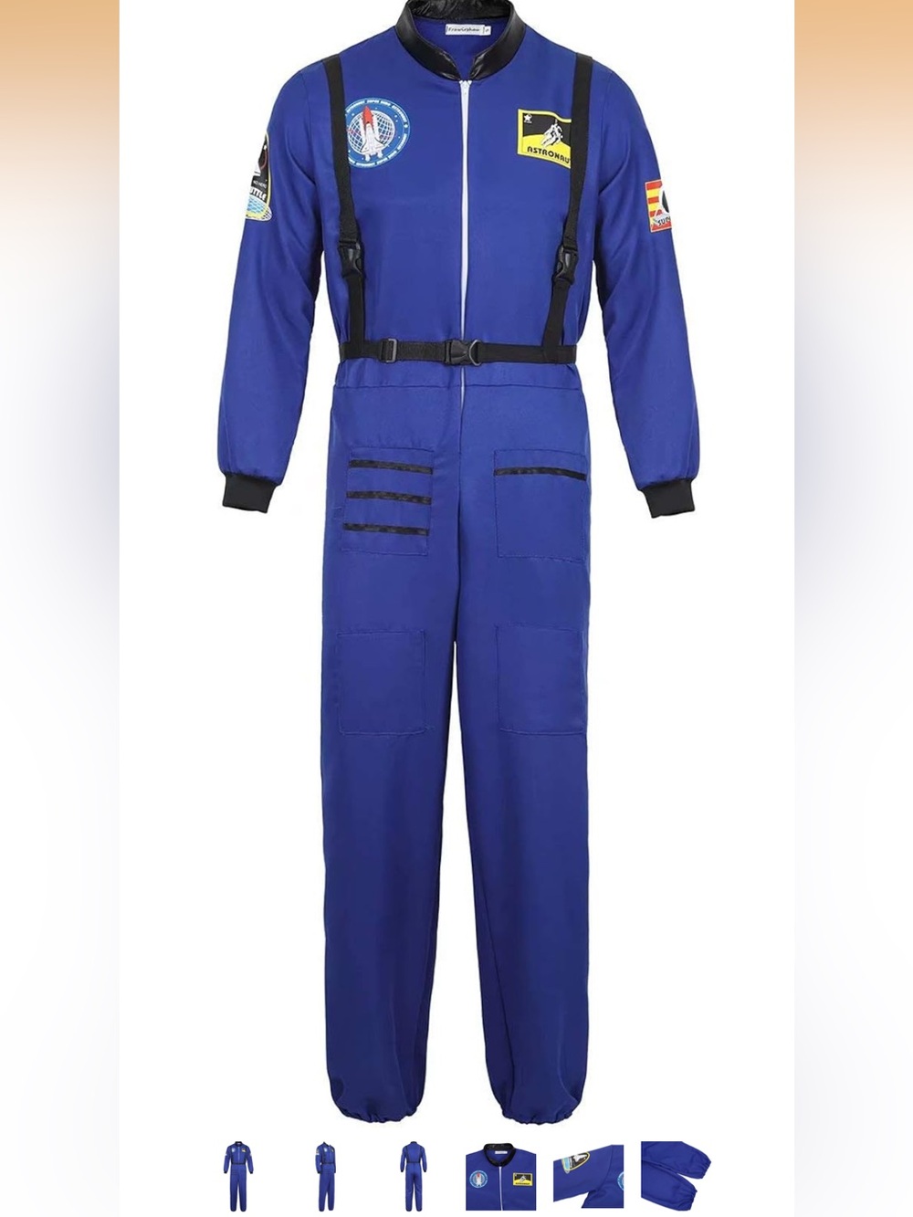 Astronaut Costume Adult for Mens Space Suit Spaceman Explorer Flight Suit Cospla